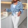 Casual Fashion Loose Women Shirts Long Sleeve Basic Office Blouse Sweet Spring Summer Tops Simple Solid Color Women's Clothing