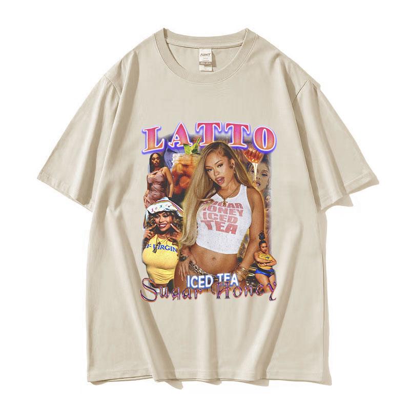 Rapper Big Latto Graphic T Shirt Unisex Women Hip Hop Retro Aesthetic Short Sleeve Tshirt Fashion Oversized Cotton Tees Streetwear