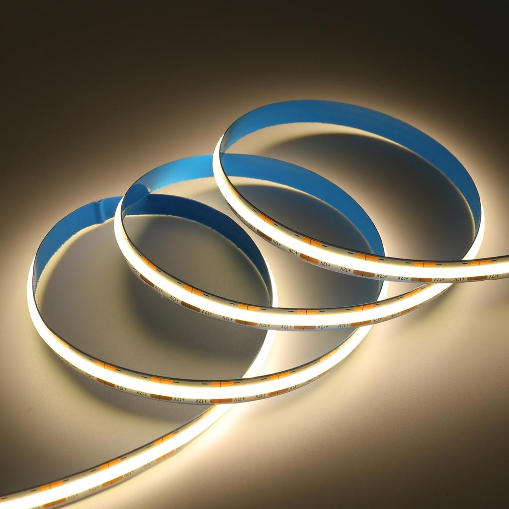DC 12V 24V COB LED Strip Light 320 384 480 528LEDs High Density Flexible Tape 3mm 5mm 8mm PCB COB Linear Light 3000K 4000K 6000K