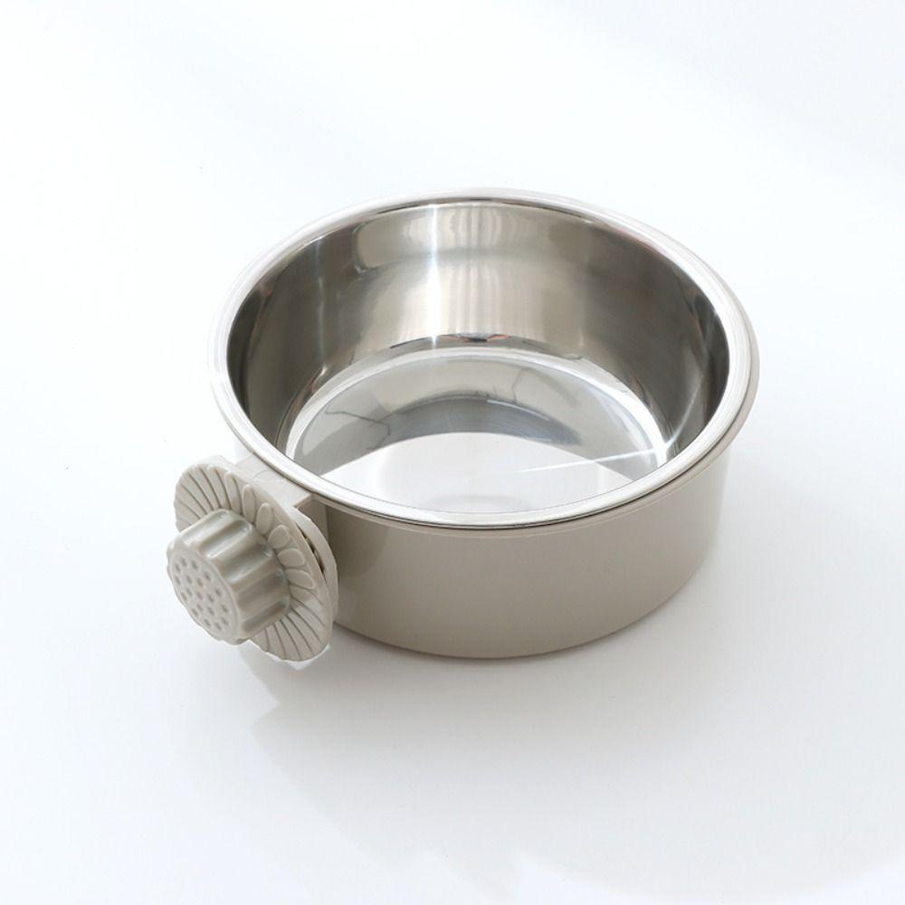 3 Colors Pet Cage Bowl 2-in-1 Pet Feeding Tool Portable Cat Dog Food Dispenser  Rabbit