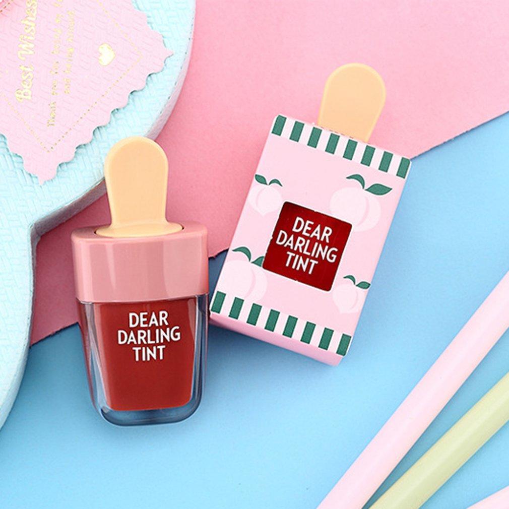 Waterproof Liquid Lipstick Ice-Cream Shaped Lip Tints Moisturizing Lasting Natural Charming Lipstick