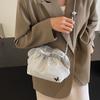 IELGY Cloud Bag Ladies All-Match Chain Cross-Body Dumpling Bag