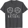 Yes They're Natural Funny RPG Gaming DM Gift T-Shirt Casual Tops Shirt Cotton Mens T Shirts Casual Oversized