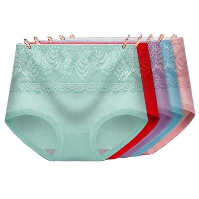 LANGSHA 5 pièces taille haute femmes culottes sous-vêtements en coton slips respirants confort femme Lingerie