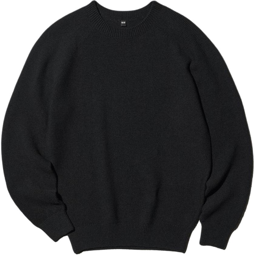 UNIQLO Solid Regular Commuter Style Round Neck Soft Casual Long Sleeve Knit Sweater Men sweater 490692-09