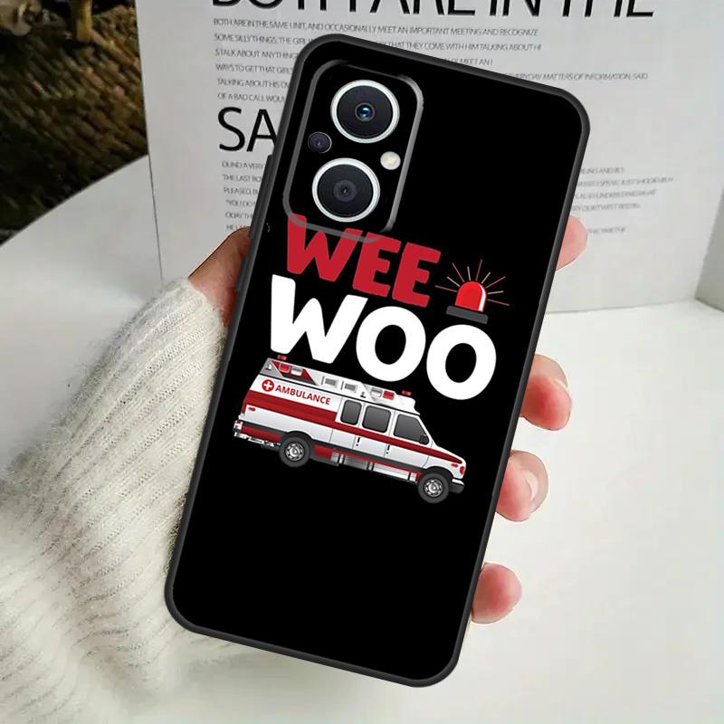 Ambulance EMS EMT Paramedic Case For OPPO Reno 10 Pro 11F 4 5 6 7 8 Lite 4Z 5Z 8T OPPO Find X2 X3 X5 Lite X6 Pro Cover