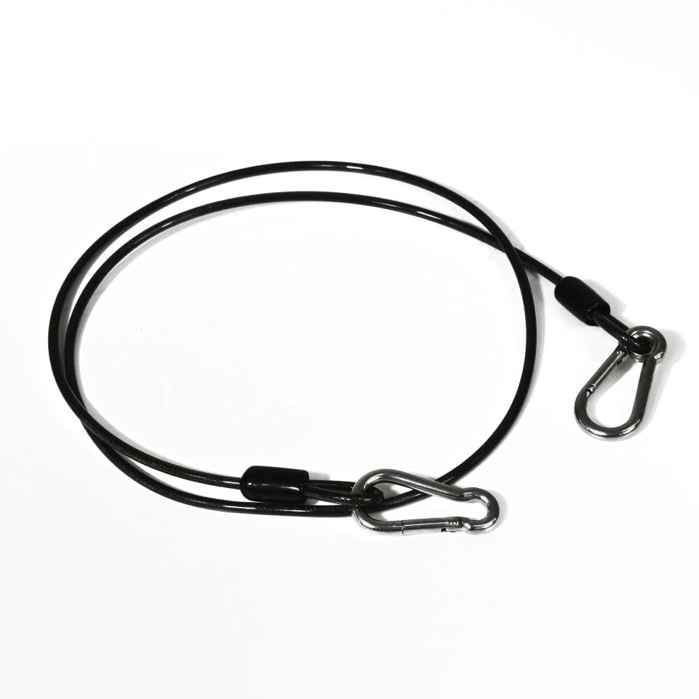Cage Fishing Gear Convenient Shitte Rope Straight Wire Cord 1m чёрный