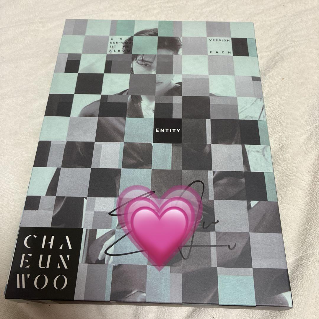 

[USED] Cha Eun Woo Autographed 1st Mini Album ENTITY EACH