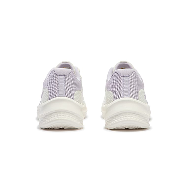 361 Slip Resistant, Abrasion Resistant, Breathable Low Top Running Shoes Women's White Purple 682412220FH-2