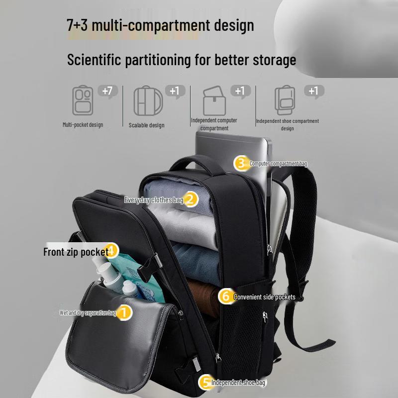 Warrior Men's Large Capacity Travel & Business Backpack