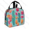 Cartoon cactus  Lunch Bag Insulation Bento Pack Aluminum Foil Rice Bag Meal Pack Ice Pack Student Bento Lunch Handbag