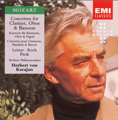 

CD WOLFGANG AMADEUS MOZART - KARL LEIS - Concertos For Clarinet, Oboe & Bass CDM7643552 EMI Classics 1993 Europe Classical Used