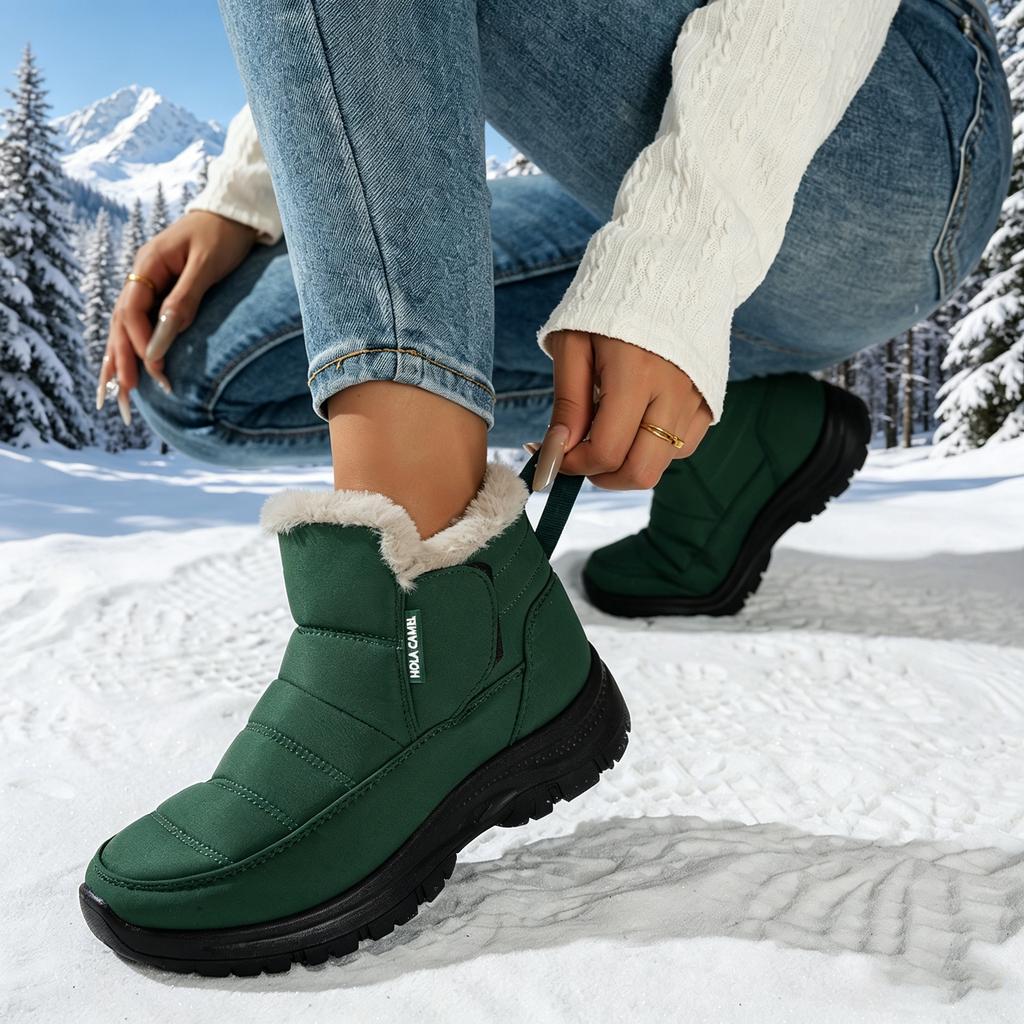 Women's Snow Boots Warm and Waterproof Shoes Outdoor Walking Snow Boots for Winter