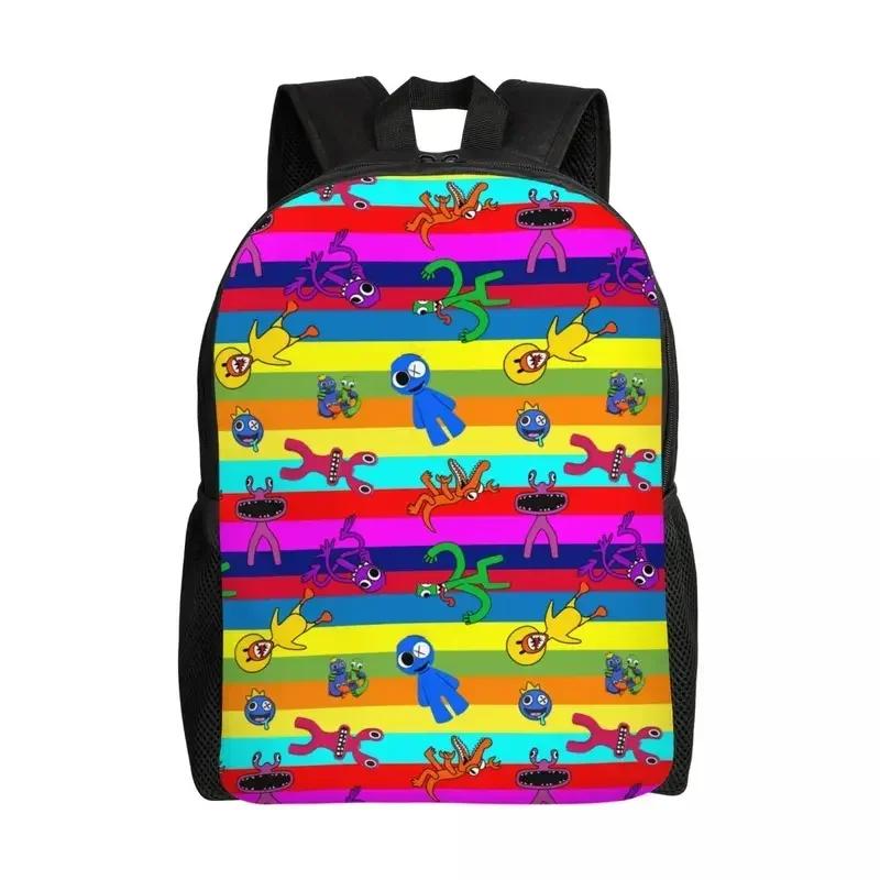 Custom Rainbows Friends Hug It Out Travel Backpack Men Women School Computer Bookbag Video Game College Student Daypack Bags