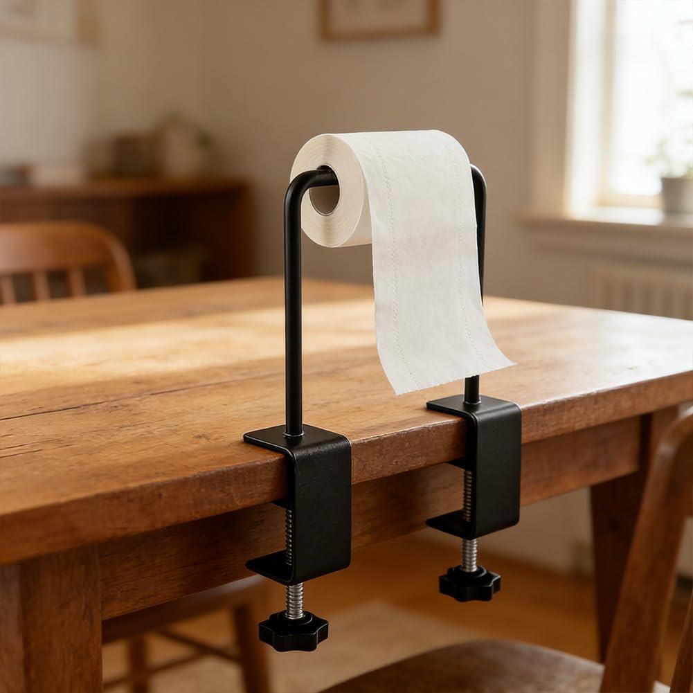 Craft Paper Roll Holder Desk Dispenser Suitable for Any Table from 0-1.8” Poster Papers Rack for Classrooms Art Stations Kitchen