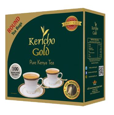 Kericho Gold Black Tea 100 Pcs Round Tea Bags