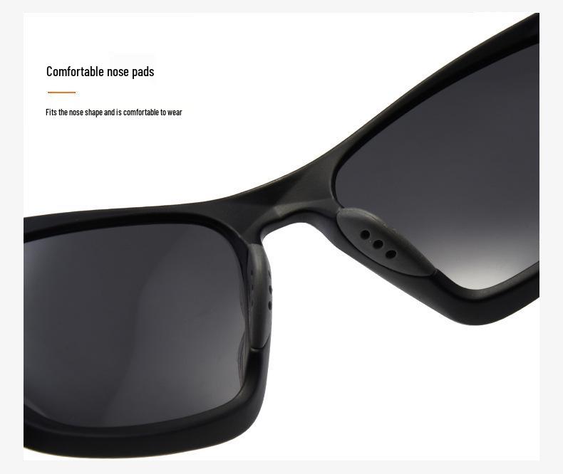 Unisex Polarized Camouflage Sports Sunglasses - Square Frame, Ideal for Cycling, Outdoor Fishing, and Trendy Wear