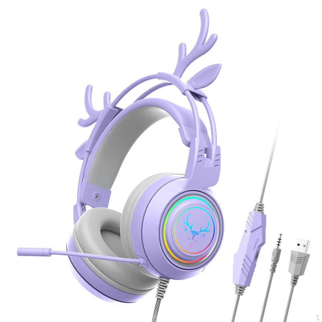 Gaming Headset with RGB Illumination for Mobile Devices and