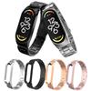 Xiaomi Band 7 Compatible Three-Bead Solid Stainless Steel Wristband Strap