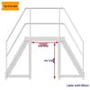 JINGGENG Mobile Industrial Crossover Platform Ladder
