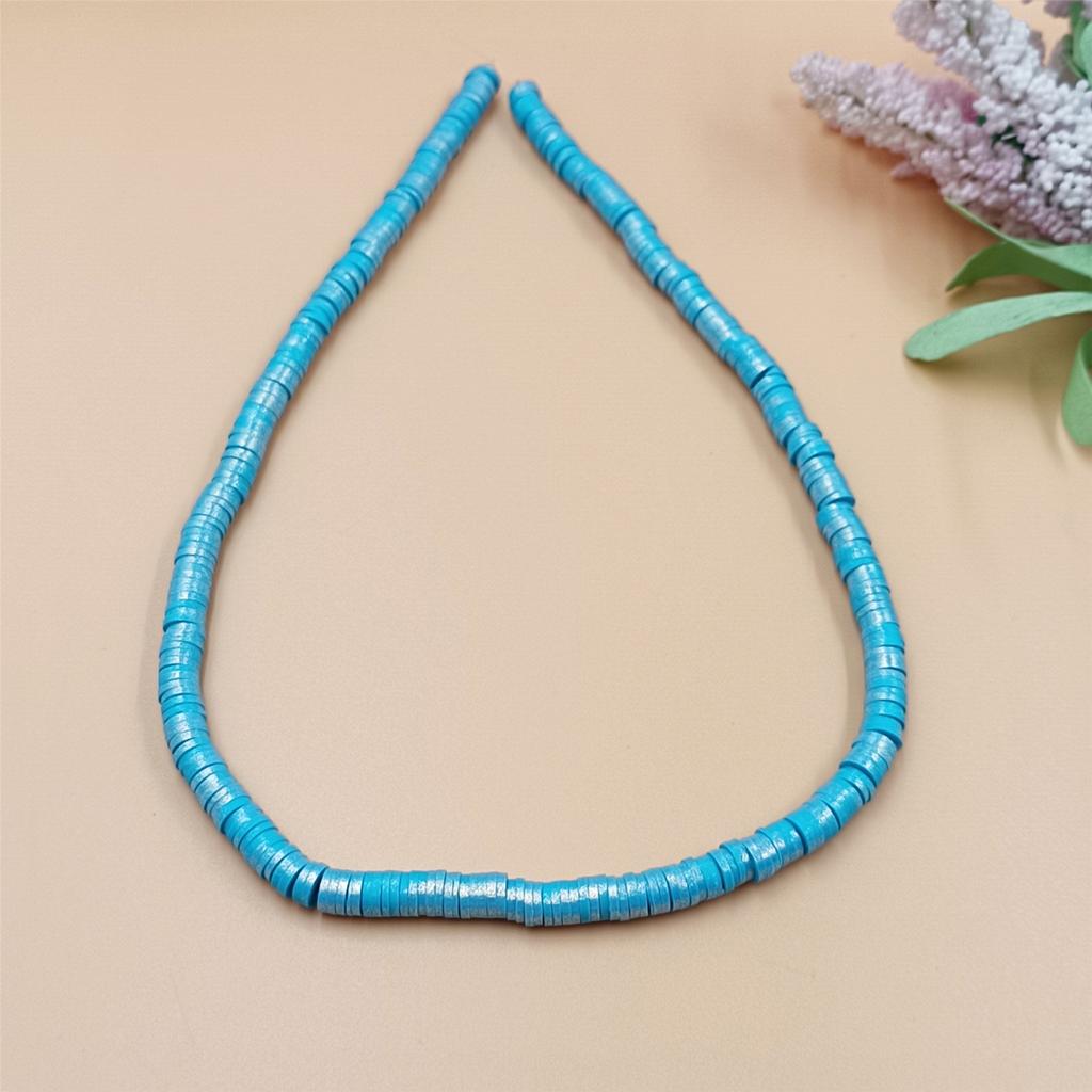 1 Strang 350 Stück 6mm Polymer Clay Perlglanzpuder Spacer Lose Perlen für Schmuckherstellung