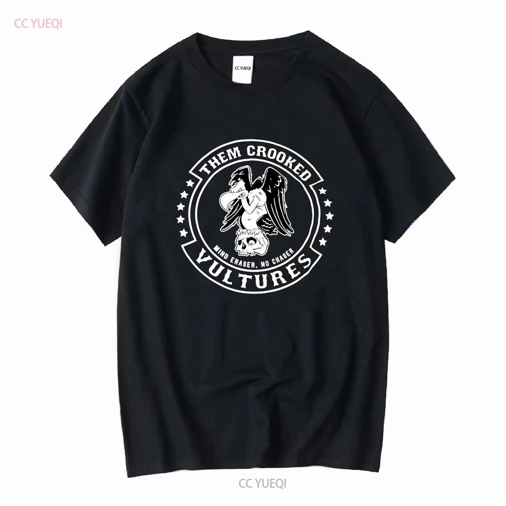 THEM CROOKED VULTURES MIND ERASER NO CHASER T SHIRT NEW OFFICIAL GROHL JONES long or short sleeves vintage Washed graphic