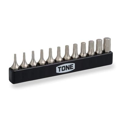Conjunto de bits TONE Torx Plus BTIP12S Conteúdo de inserção de bits 12 pontos