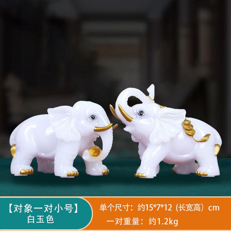 Resin Elephant Decorations Creative Chinese style Home Room Decor Animal Statue Gifts Handmade Desktop Ornament