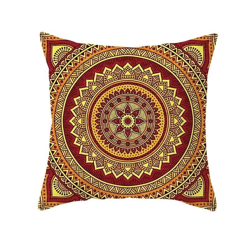 Moroccan Polyester Pillowcase 45x45cm Bohemian Hippie Sofa Cushion Cover Geometric Mancha Lo Print Home Decor