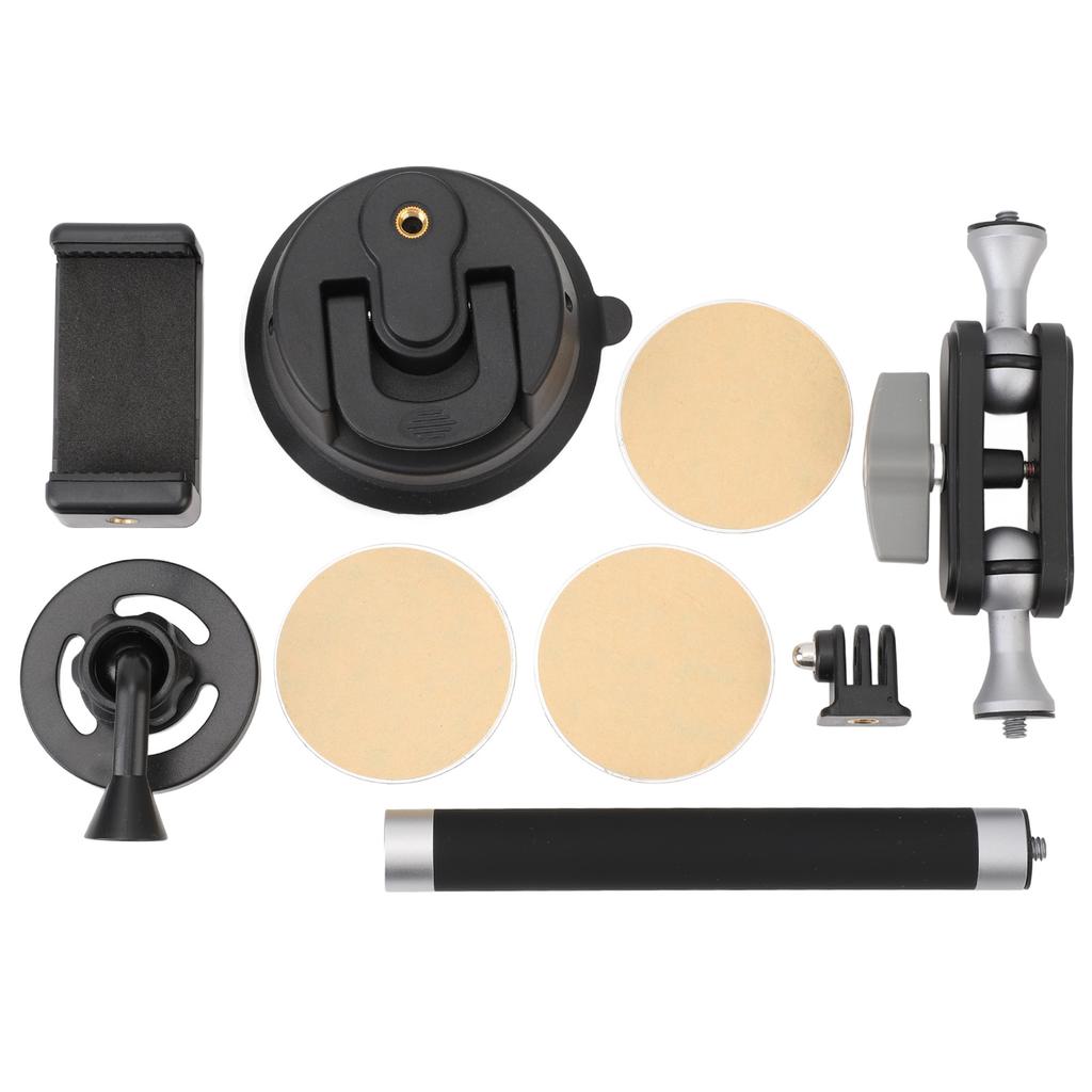 Windshield Suction Cup Mount Bracket Aluminium Alloy Window Phone Holder Stand for Sports Camera