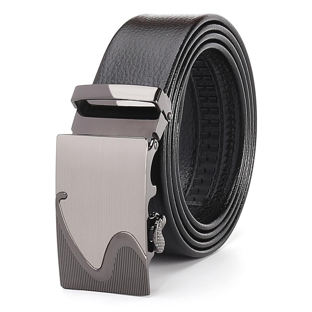 Cintura da Uomo Automatica con Fibbia Business - Bordo Rivestito in TPU, Cintura Elegante Premium per Abbigliamento Formale