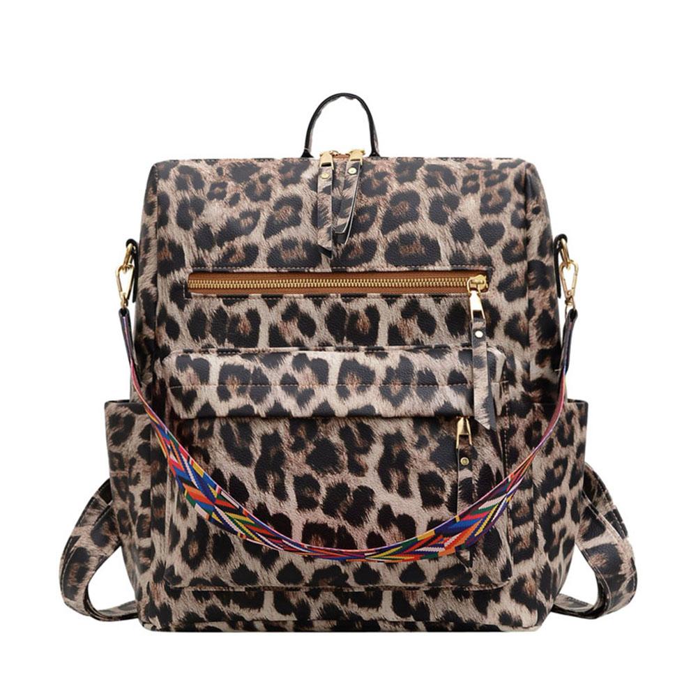 

Women PU Backpacks for Teenagers Large Capacity Unisex Patchwork Softback Hiking Backpacks Camping Equipment