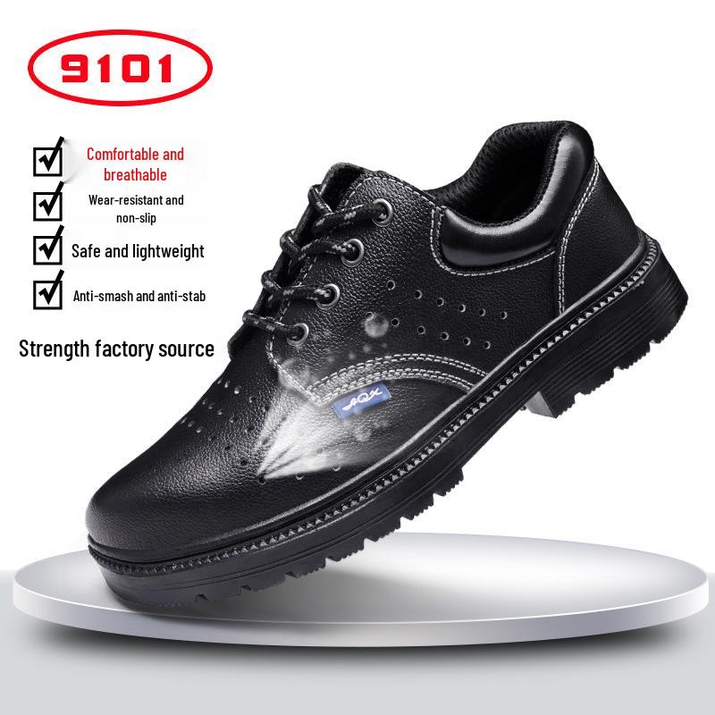 

Men s Steel Toe Safety Work Shoes: Anti-Smash, Anti-Puncture, Breathable, Lightweight, Comfortable for All Seasons.