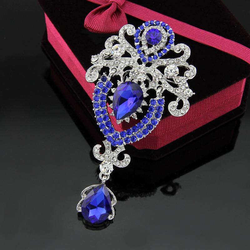 

Luxury Waterdrop Brooch For Women Clothing Coat Jewelry Accessries Gifts A4