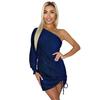 AX Paris Womens/Ladies Sparkle Ruched Side One Sleeve Mini Dress