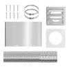 Universals 4inch Dryer Vent Kits Extracts Valves Duct Grills Cover Dryer Vent Wall Plate With Hose for Bathroom Exhaust Fan