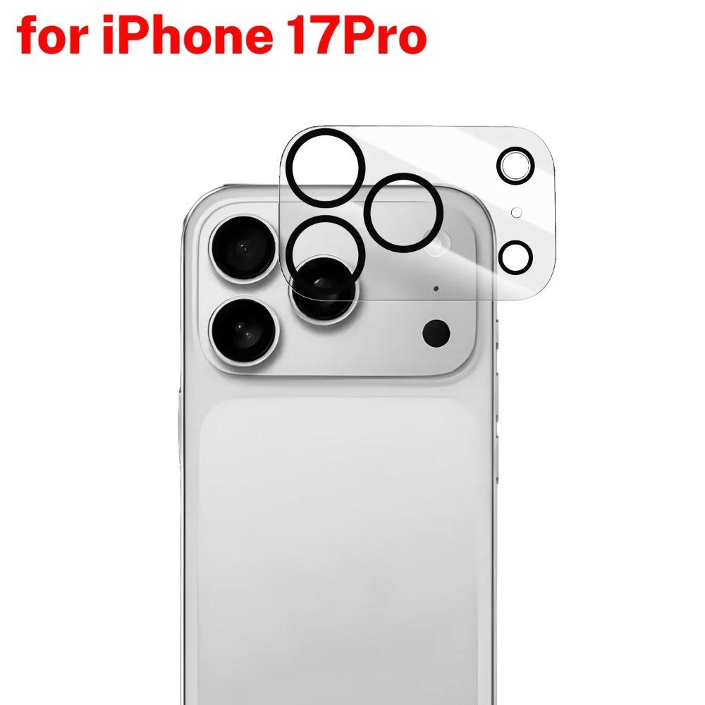 Neue gehärtete Glaslinsenfolien Kratzfest HD-Linsenabdeckung Klar 9H Linsenschutzfolie für iPhone 17/Air/17 Pro Max