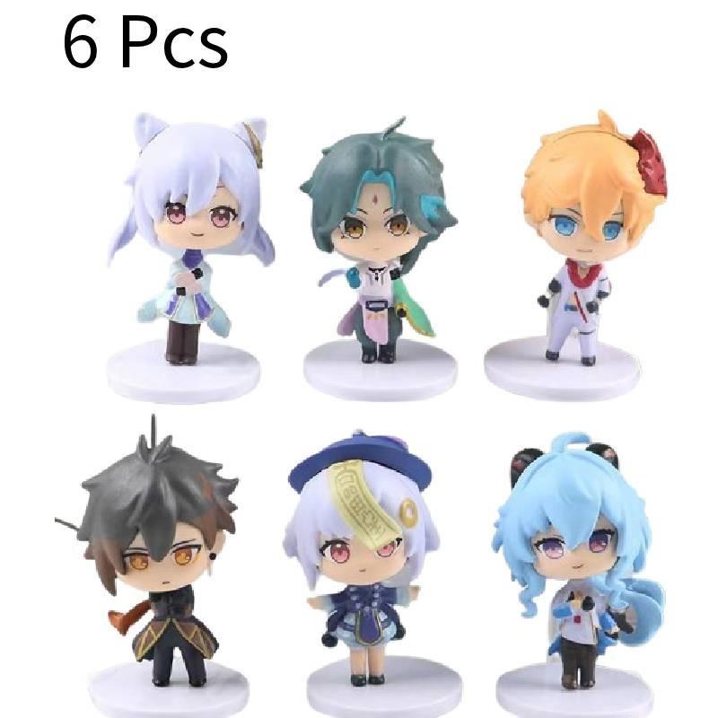 Genshin Impact Q Version Paimon Anime Figure 8cm Pvc Model Cute Doll Car Decoration Wholesale