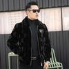 Men's Winter Temperament Lapel Jacket Straight Hem Casual Coat