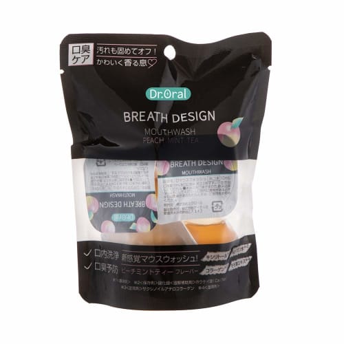 

Dr.Oral Breath Design Peach Mint Tea Portable Mouthwash, 6-Pack, 10ml (x 6)