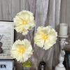 New 3 Heads Artificial Simulation Flowers Long Stem DIY Silk Flower Bouquet Bridal Bouquets Lifelike Flowers Floral Arrangement