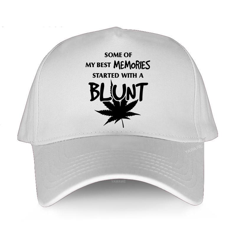 

Men yawawe cap Classic fashion hats SOME OF MY BEST MEMORIES BLUNT Baseball caps Snapback casual hip hop short visor hat