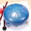 6 Inch 8 Note Tongue Drum Sound Therapy Steel Tongue Drums Healing Professional Percussion Music Instrument Accessories Children's Musical Taiko Drum