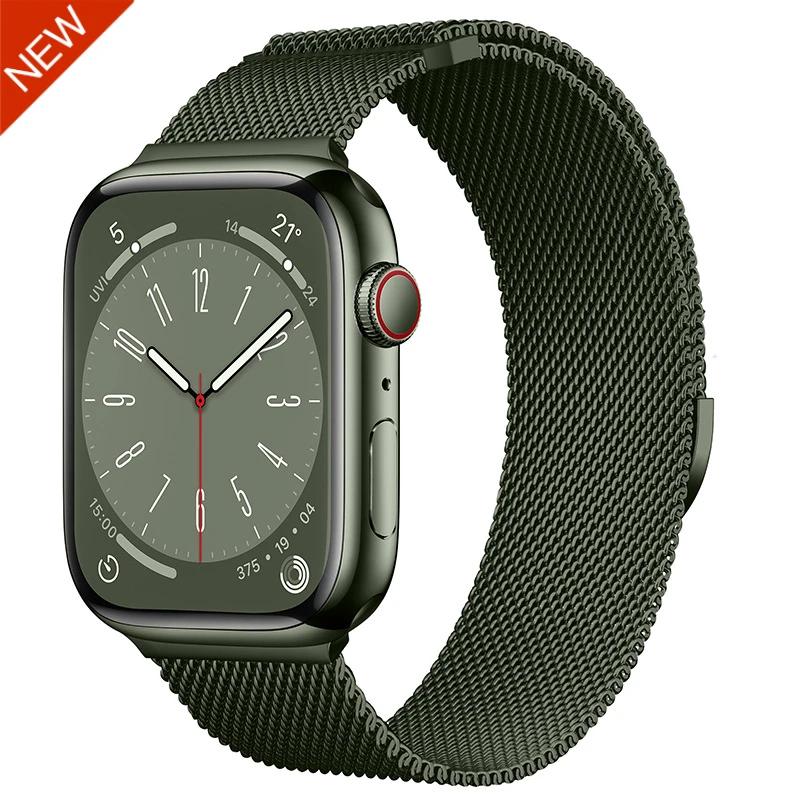 Milanese Loop Band for Apple watch Ultra 9 8 7 6 5 SE 45mm 49mm 44mm/41mm/40mm Metal Magnetic Strap iWatch 11 10 46mm 42mm Band