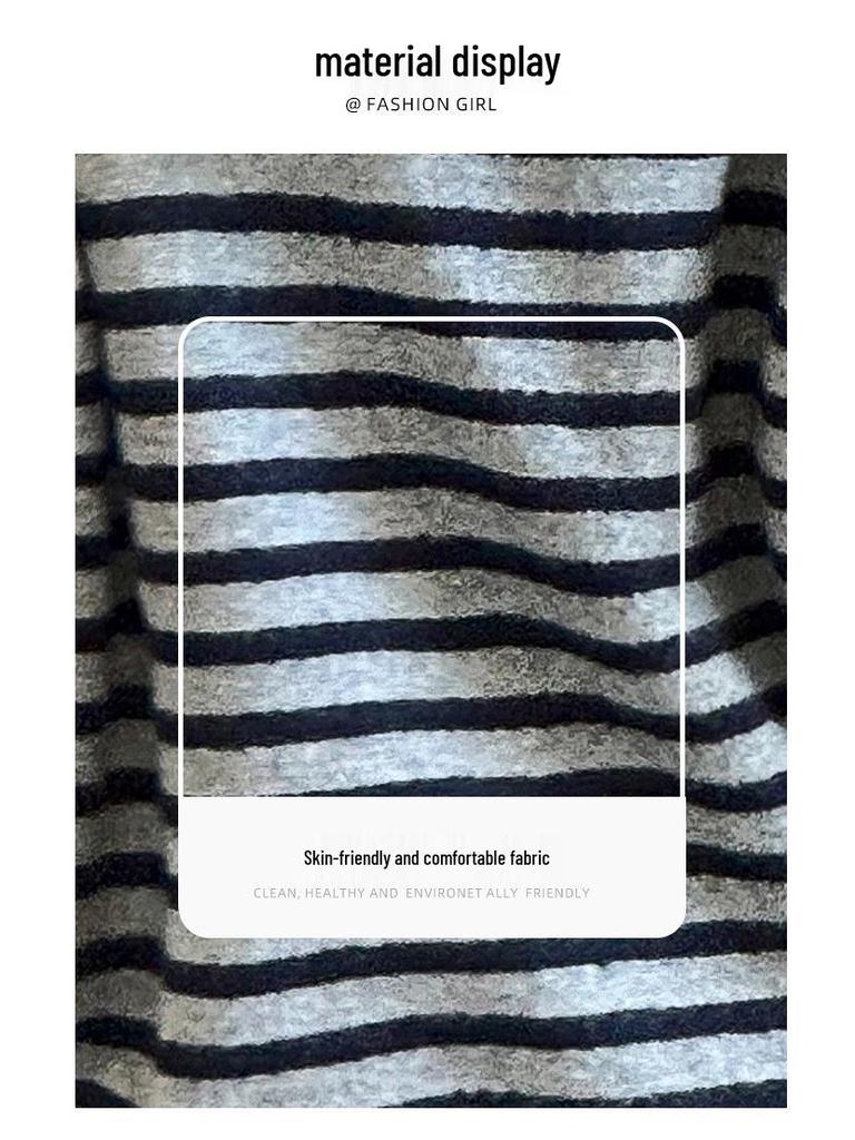 Mädchen Strickjacke mit Streifen und Kapuze für Frühling und Herbst 2025