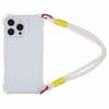 For iPhone 16 Pro Case Reinforced Corner Shockproof TPU Phone Cover with Wrist Strap
