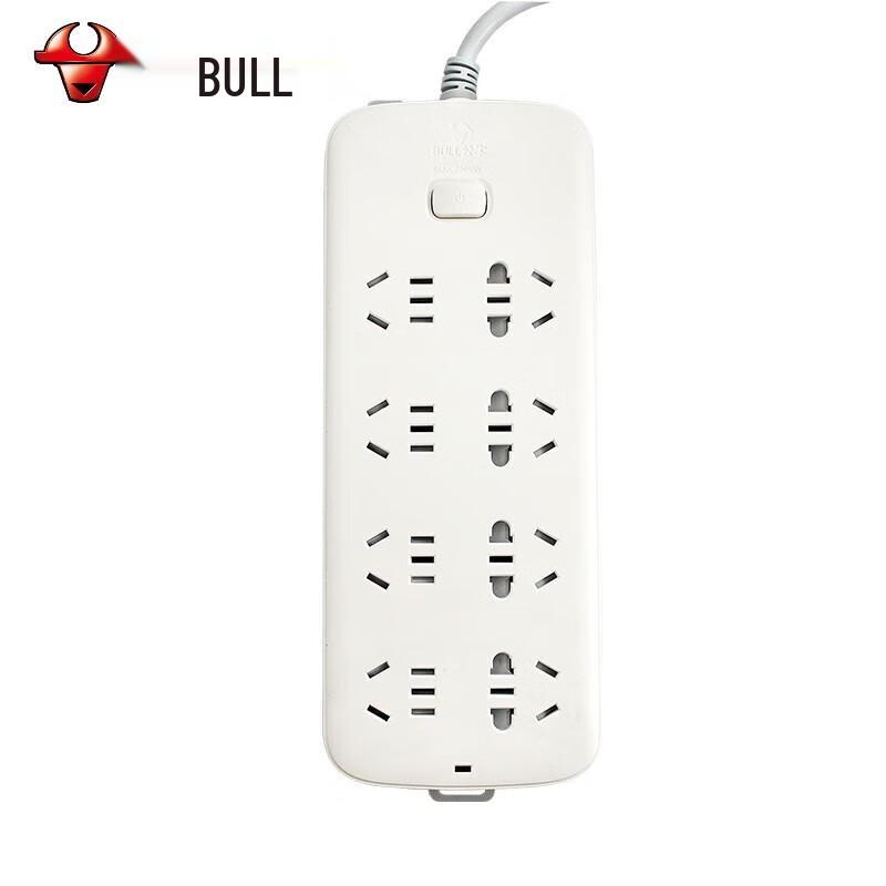 BULL 8-Outlet Power Strip CN Plug (adapter Included)