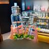 Shangqi 1000ML Transparent Glass Water Bottle with Tea Infuser