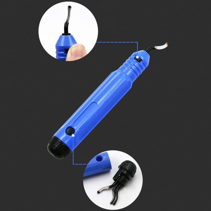Professional Alloy Edge Trimming Tool Edge Burr Remove Metal Scrapbooking Tool Portable Reamer Burr Remover with Blades