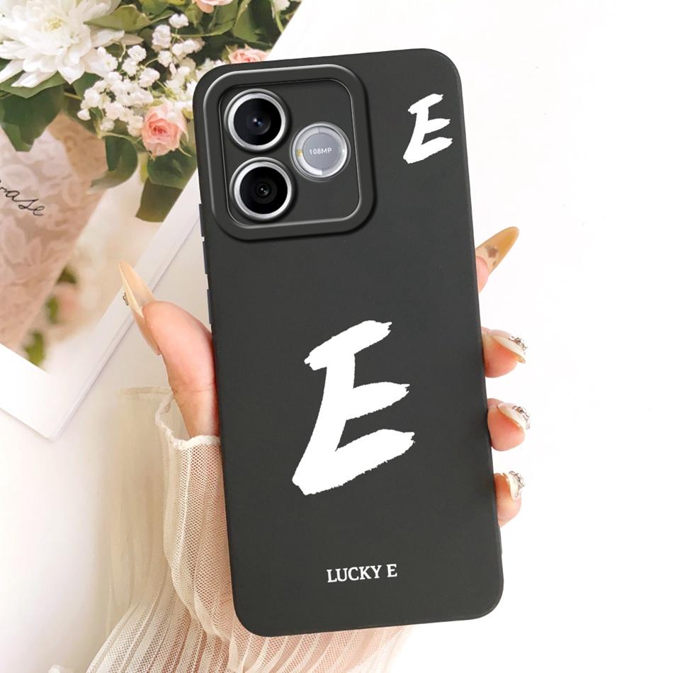For Honor 600 Lite 5G Honor600 Lucky Initial Letter Phone Case For Honor 600 600Lite Soft Silicone Shockproof Cases Bumpers